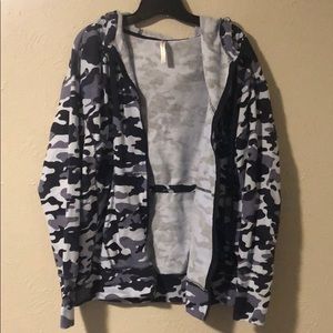 Athletic zip-up hoodie